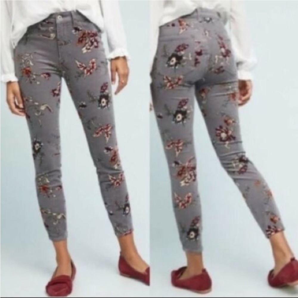 Anthropologie Pilcro and The Letterpress Corduroy High Rise Skinny Jeans Size 28 - Picture 1 of 10